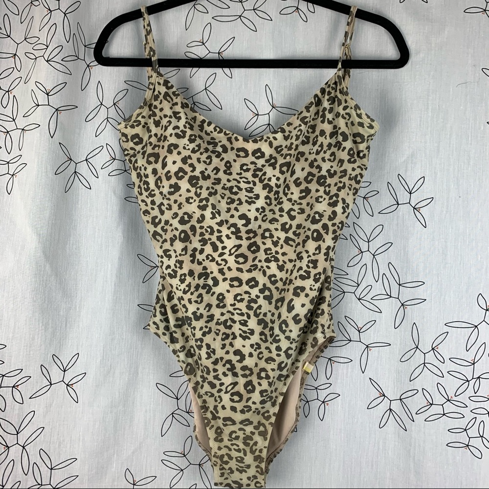 Summersalt One Piece Leopard Print Swimsuit Size 8